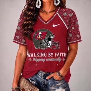 Limited Edition – Customized NFL Tampa Bay Buccaneers V-Neck Female Shirt