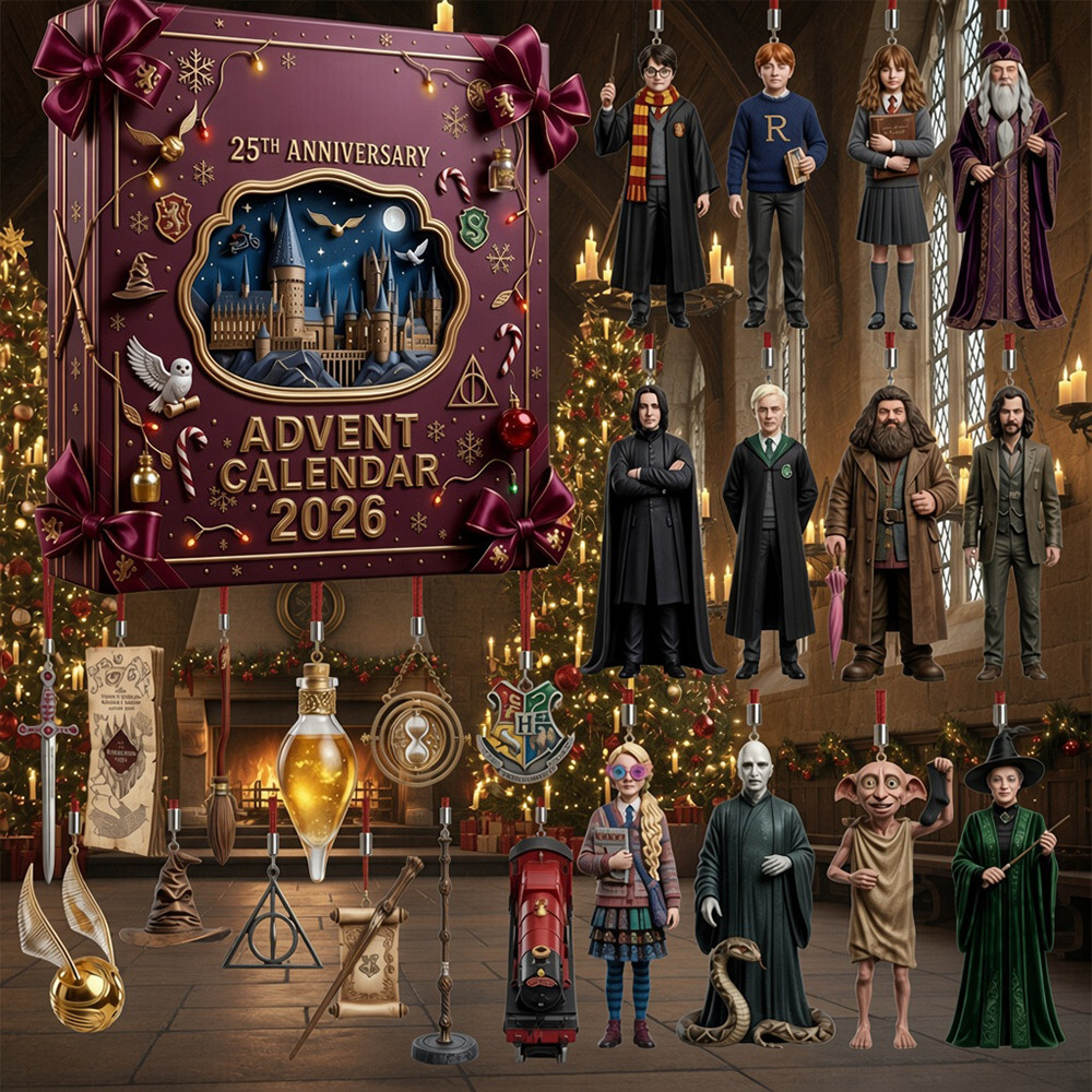Harry Potter 25th Anniversary 2026 Merch Advent Calendar Christmas Gift For Friend