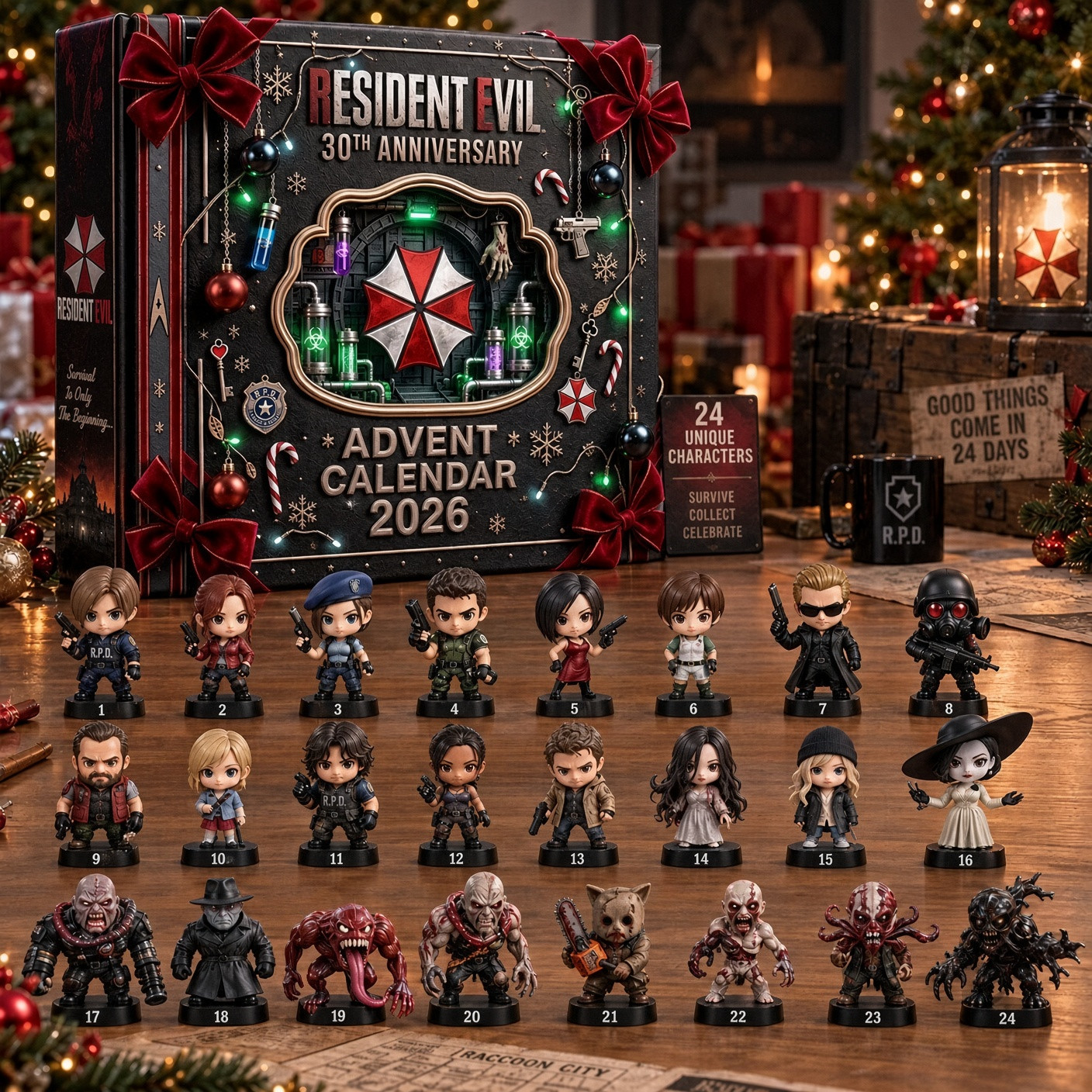 Resident Evil 30th Anniversary Advent Calendar 2026 Resident Evil Xmas Countdown