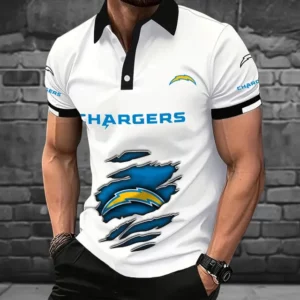 Limited Edition – Customized NFL Los Angeles Chargers Polo Shirt
