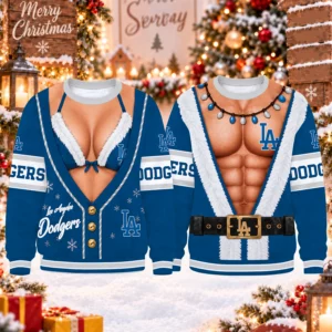 Limited Edition – Customized MLB Los Angeles Dodgers Christmas Unisex Sweatshirt