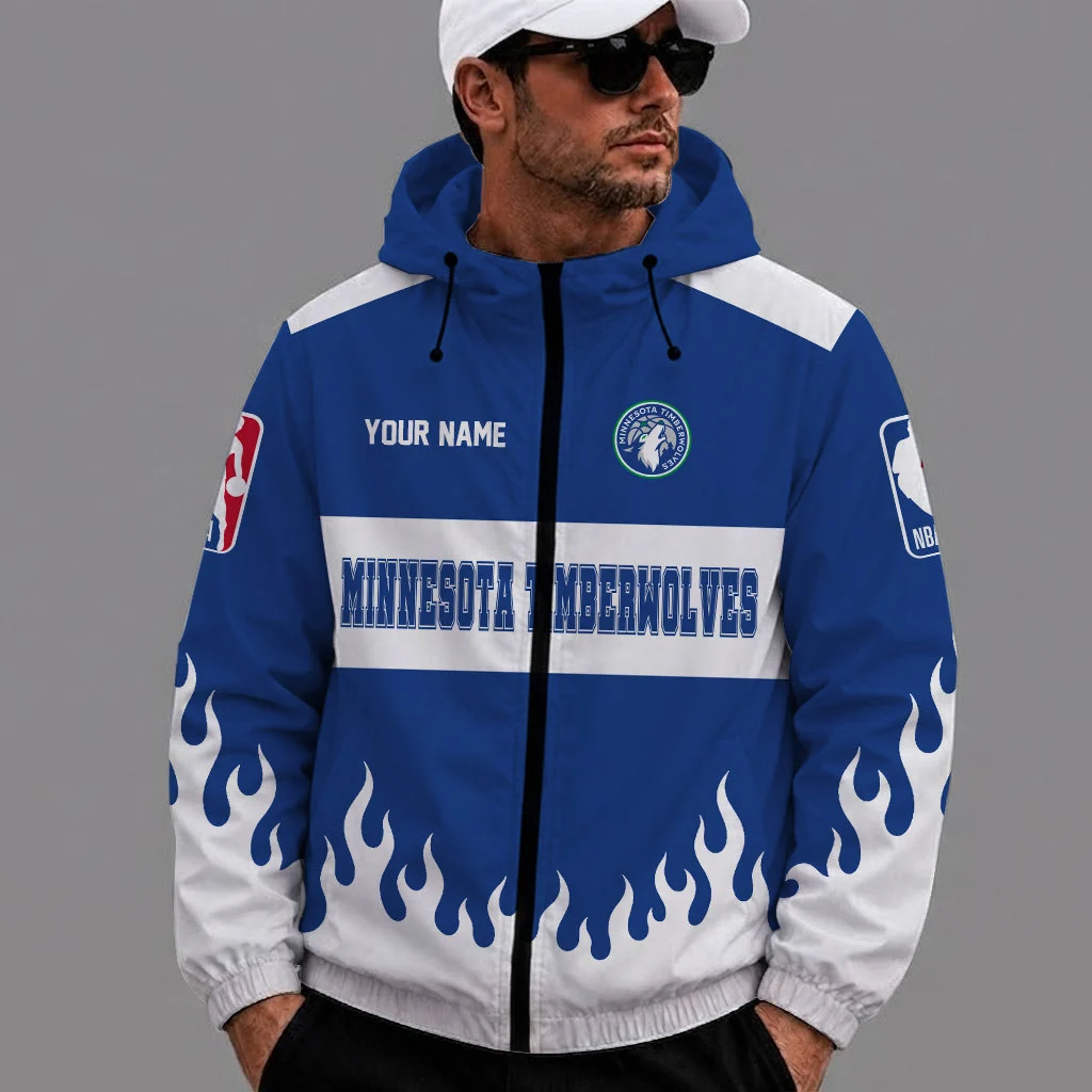Limited Edition – Customized NBA Minnesota Timberwolves Windbreaker Jacket