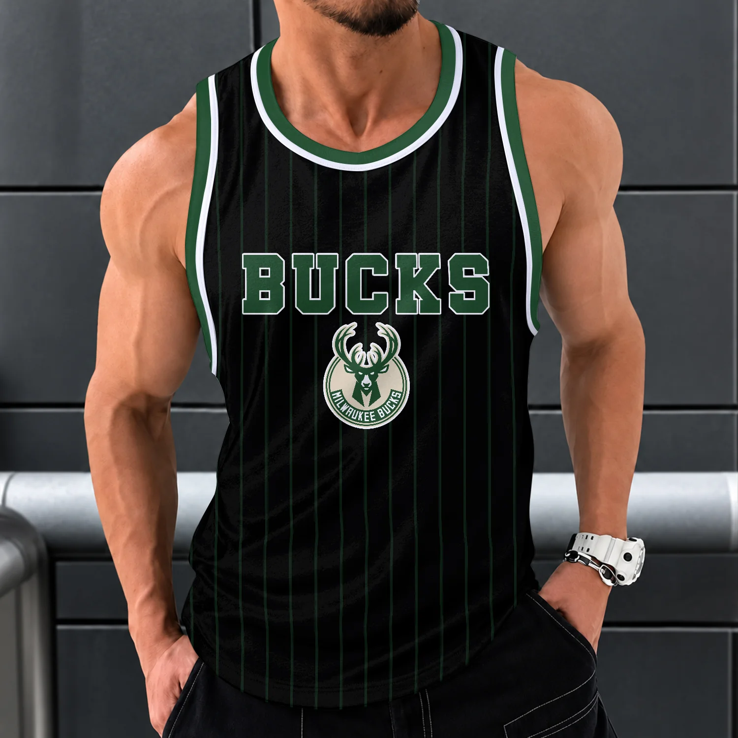 Limited Edition – Customized NBA Milwaukee Bucks Unisex Tank Top