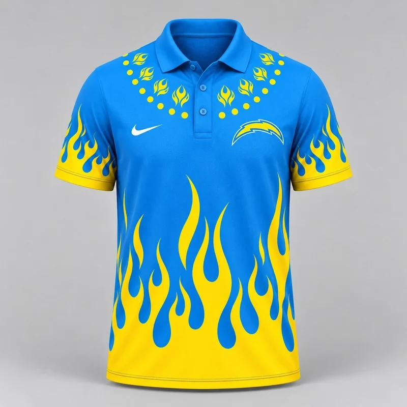 Limited Edition – Customized NFL Los Angeles Chargers Polo Shirt