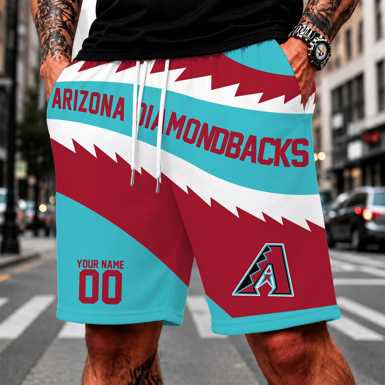 Limited Edition – Customized MLB Arizona Diamondbacks Short Pants