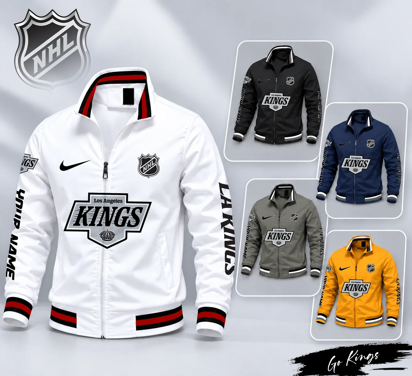 Limited Edition – Customized NHL Los Angeles Kings Multicolor Men’s Casual Jacket