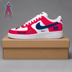 Limited Edition – Customized MLB Los Angeles Angels Af1 Shoes