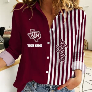 Limited Edition – Customized NCAA Texas A&M Aggies Women Casual Shirt For Fan