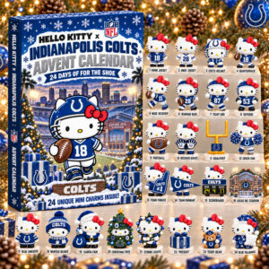 Hello Kitty x Indianapolis Colts 2026 Christmas Advent Calendar Colts Xmas Calendar