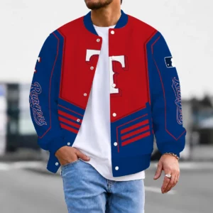 Limited Edition – Customized MLB Texas Rangers Satin Varsity & Baseball Jacket