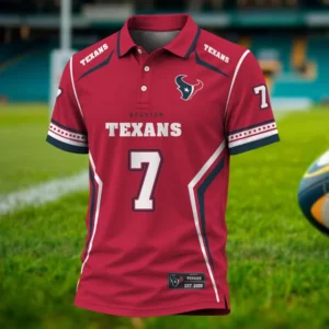 Limited Edition – Customized NFL Houston Texans Polo Shirt