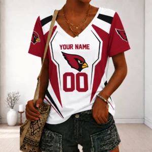 Limited Edition – Customized NFL Arizona Cardinals V-Neck Female Shirt