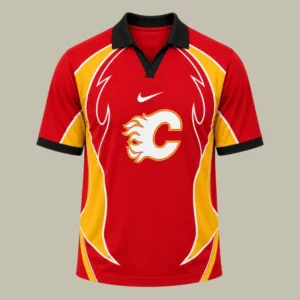 Limited Edition – Customized NHL Calgary Flames Polo Shirt