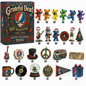 Grateful Dead 60th Anniversary 2026 Advent Calendar 24 Day Christmas Countdown Gift For Mom