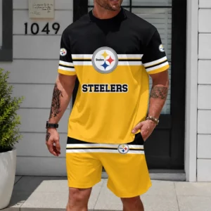 Limited Edition -customized NFL Pittsburgh Steelers Unisex T-Shirt & Shorts Set