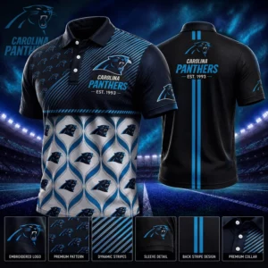 Limited Edition – Customized NFL Carolina Panthers Polo Shirt