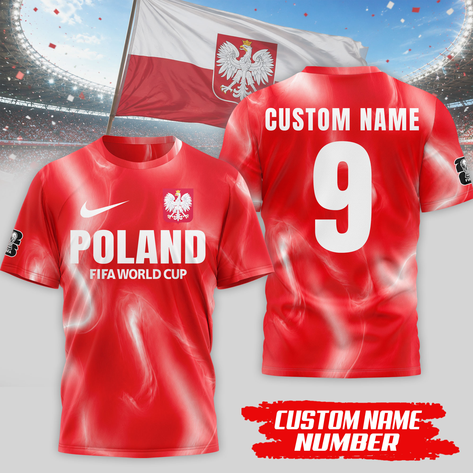 Poland x Premium WC26 Tournament Edition 3D Shirt TTH020602 - Image 2