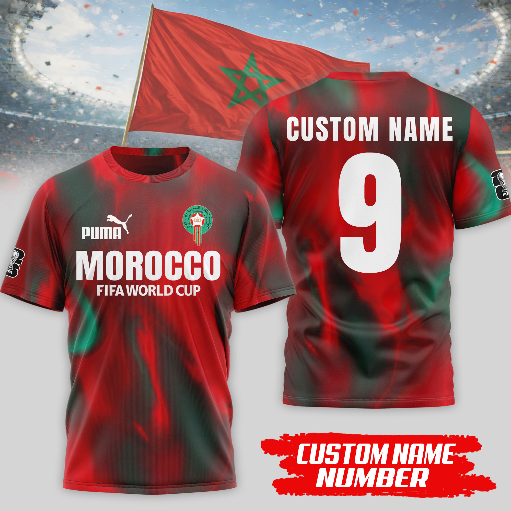 Morocco x Premium WC26 Tournament Edition 3D Shirt TTH020602 - Image 2