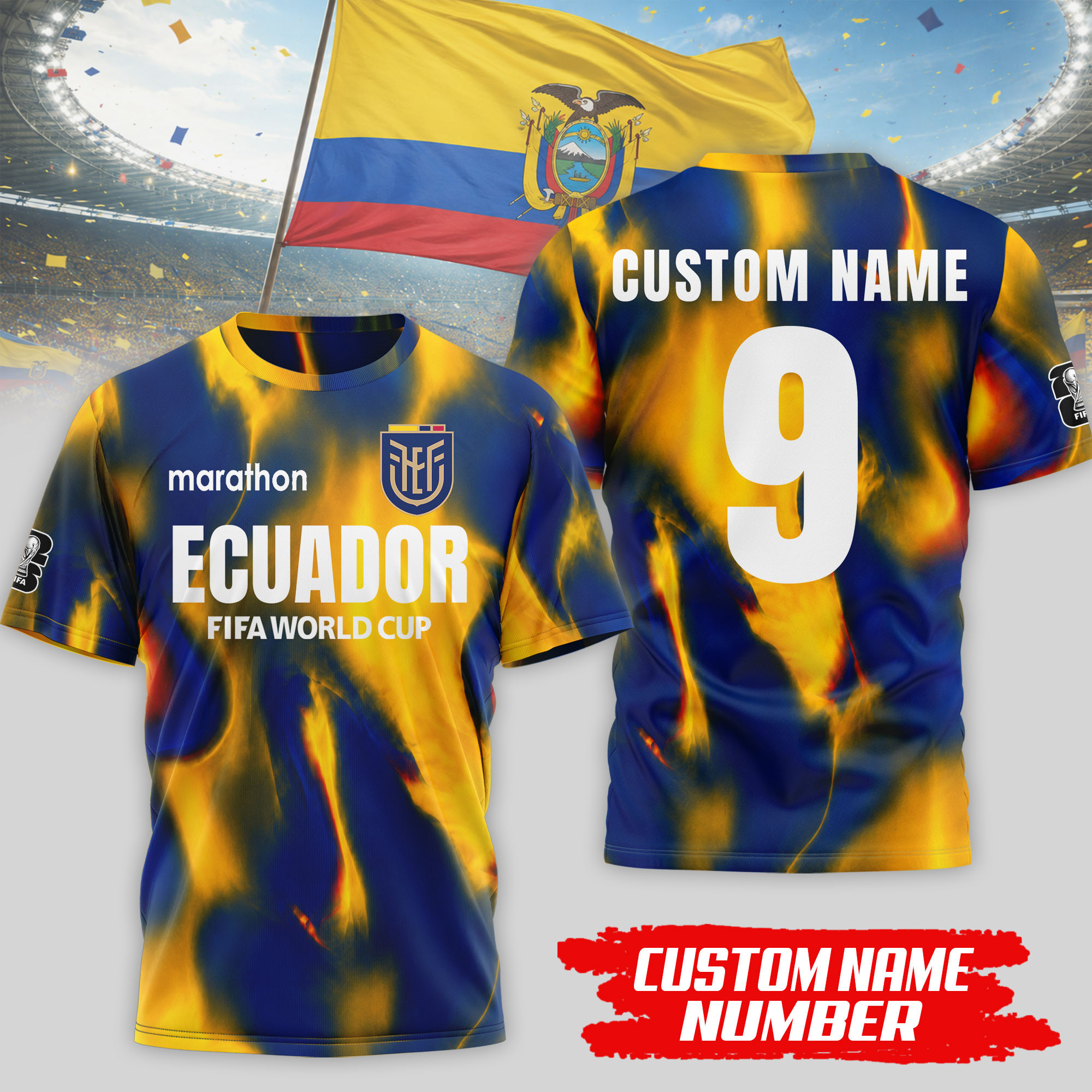 Ecuador x Premium WC26 Tournament Edition 3D Shirt TTH020602 - Image 2