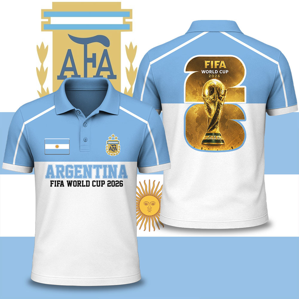Argentina x Premium WC26 National Pride Edition Polo Shirt TTH020600 - Image 2