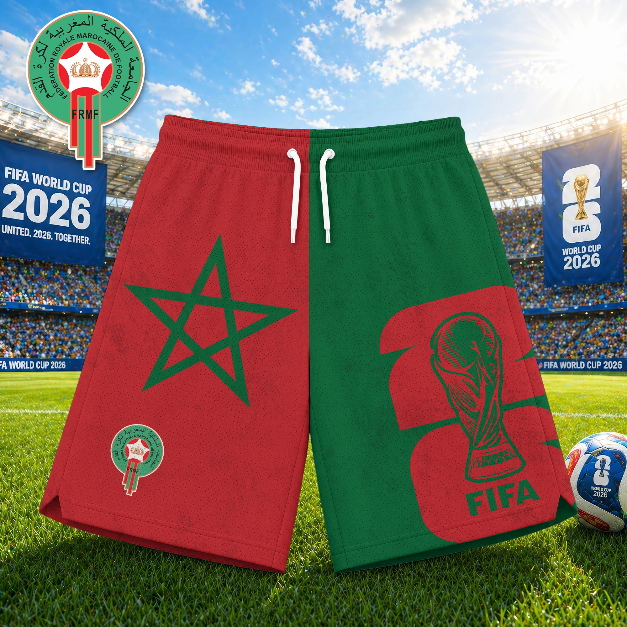 Morocco x Premium WC26 Tournament Edition Shorts Pants TTH020601 - Image 2