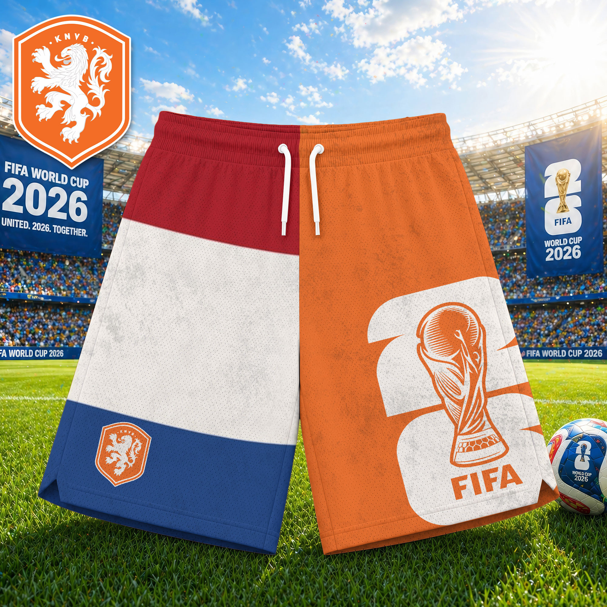 Netherlands x Premium WC26 Tournament Edition Shorts Pants TTH020601 - Image 2