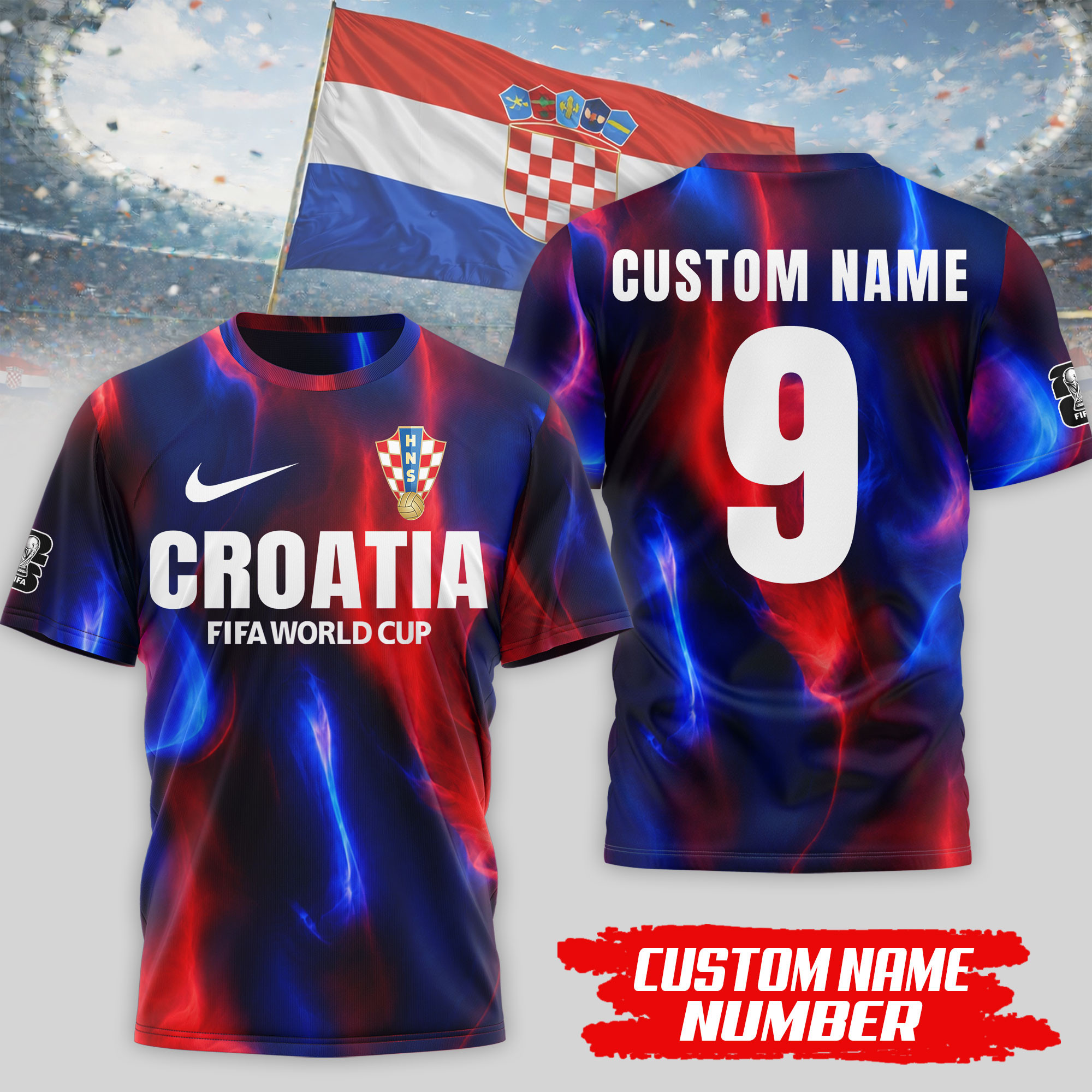 Croatia x Premium WC26 Tournament Edition 3D Shirt TTH020602 - Image 2