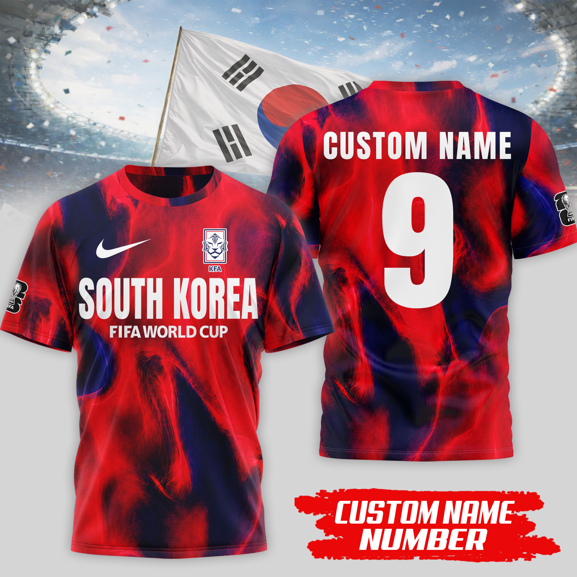 South Korea x Premium WC26 Tournament Edition 3D Shirt TTH020602 - Image 2