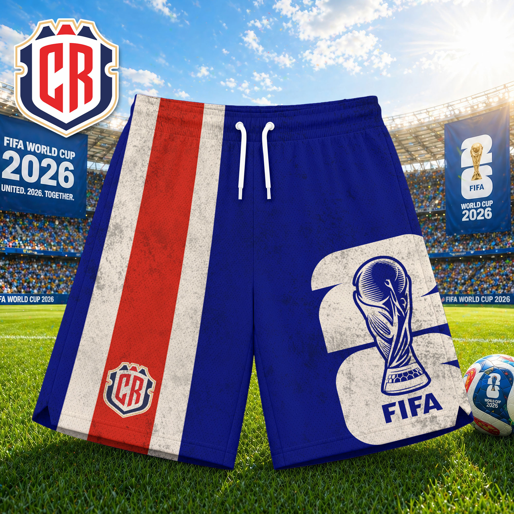 Costa Rica x Premium WC26 Tournament Edition Shorts Pants TTH020601 - Image 2