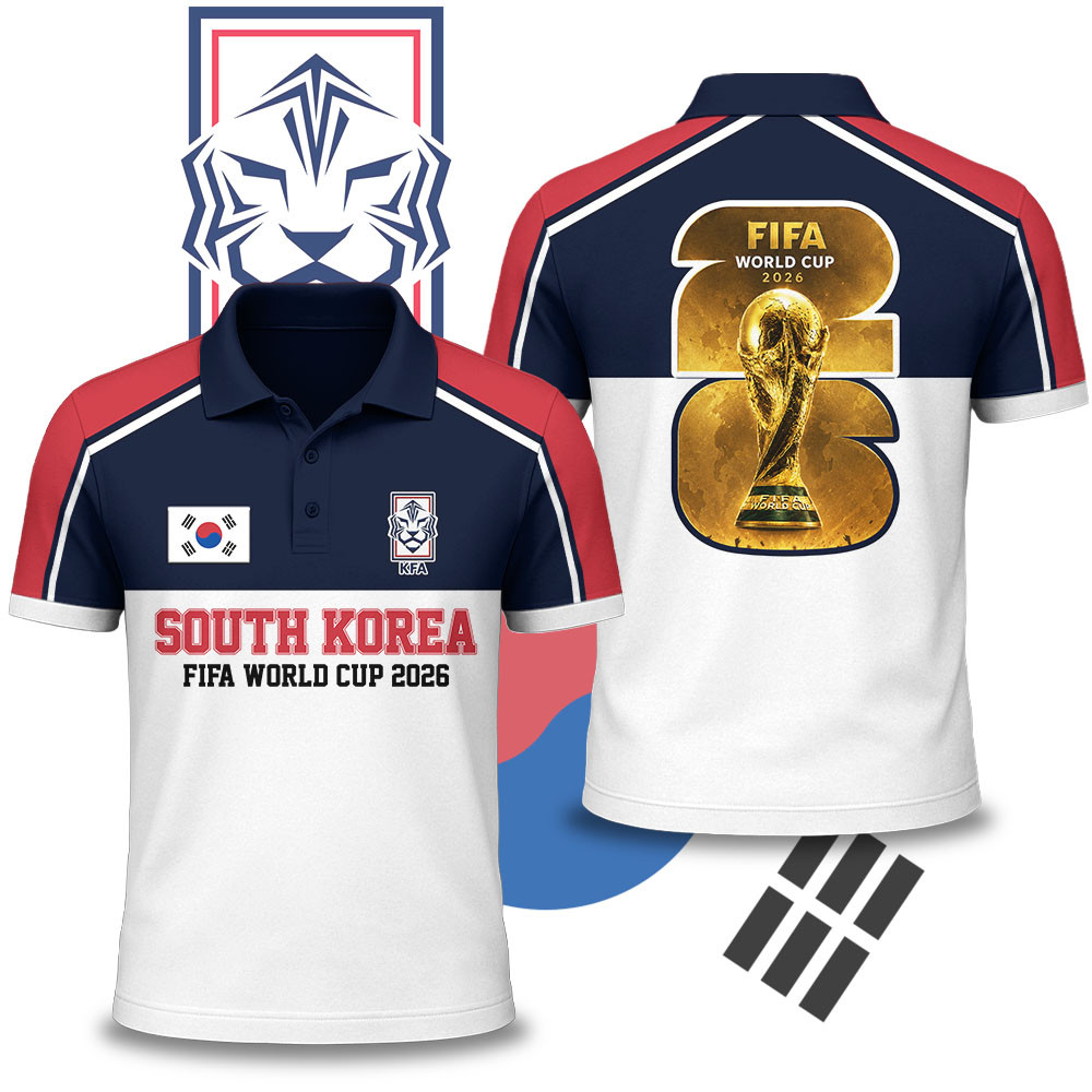South Korea x Premium WC26 National Pride Edition Polo Shirt TTH020600 - Image 2