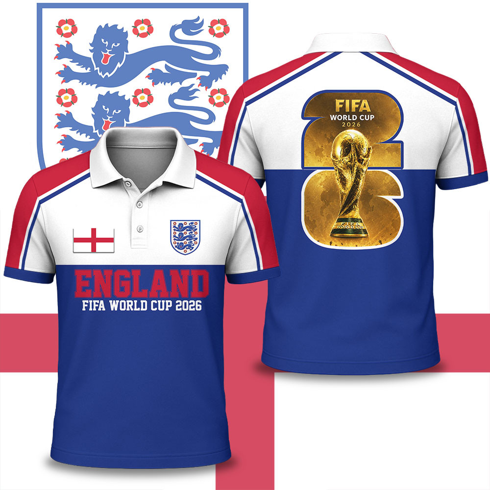 England x Premium WC26 National Pride Edition Polo Shirt TTH020600 - Image 2