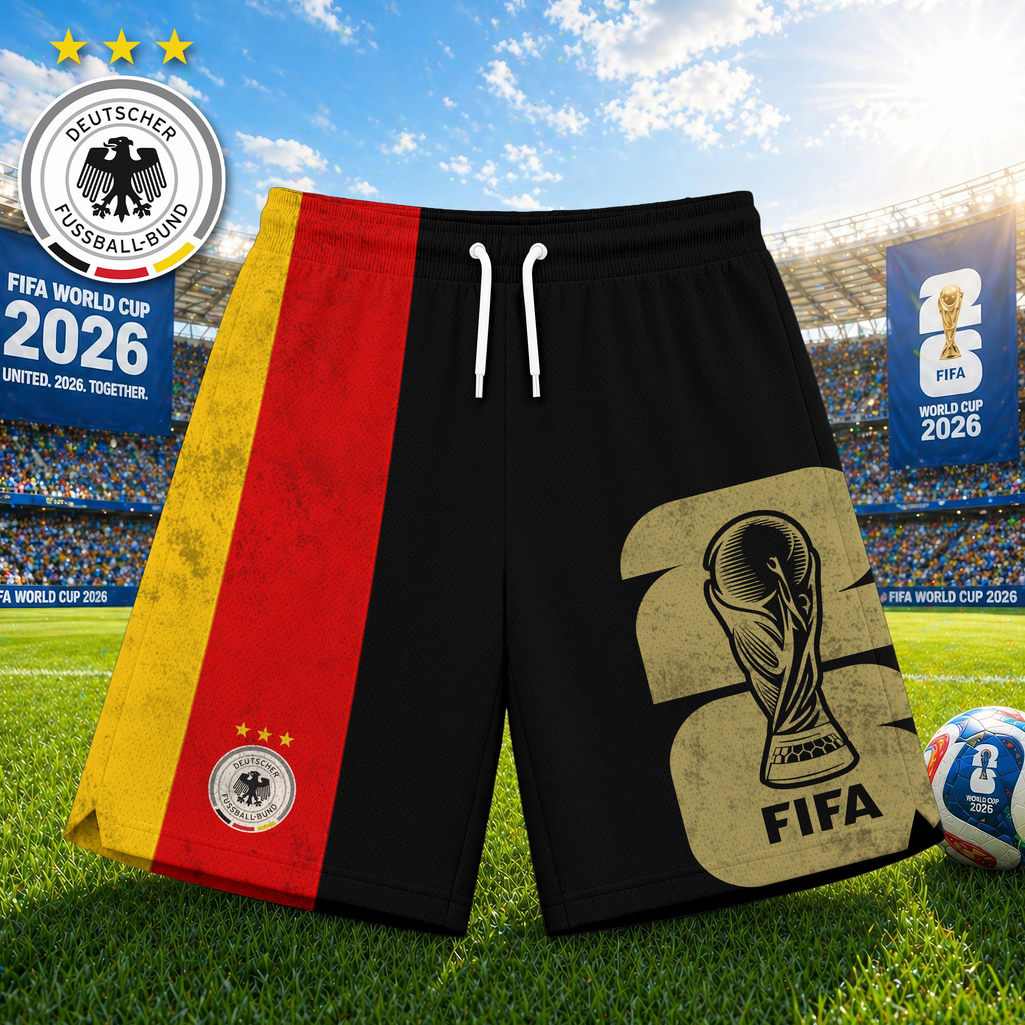 Germany x Premium WC26 Tournament Edition Shorts Pants TTH020601 - Image 2