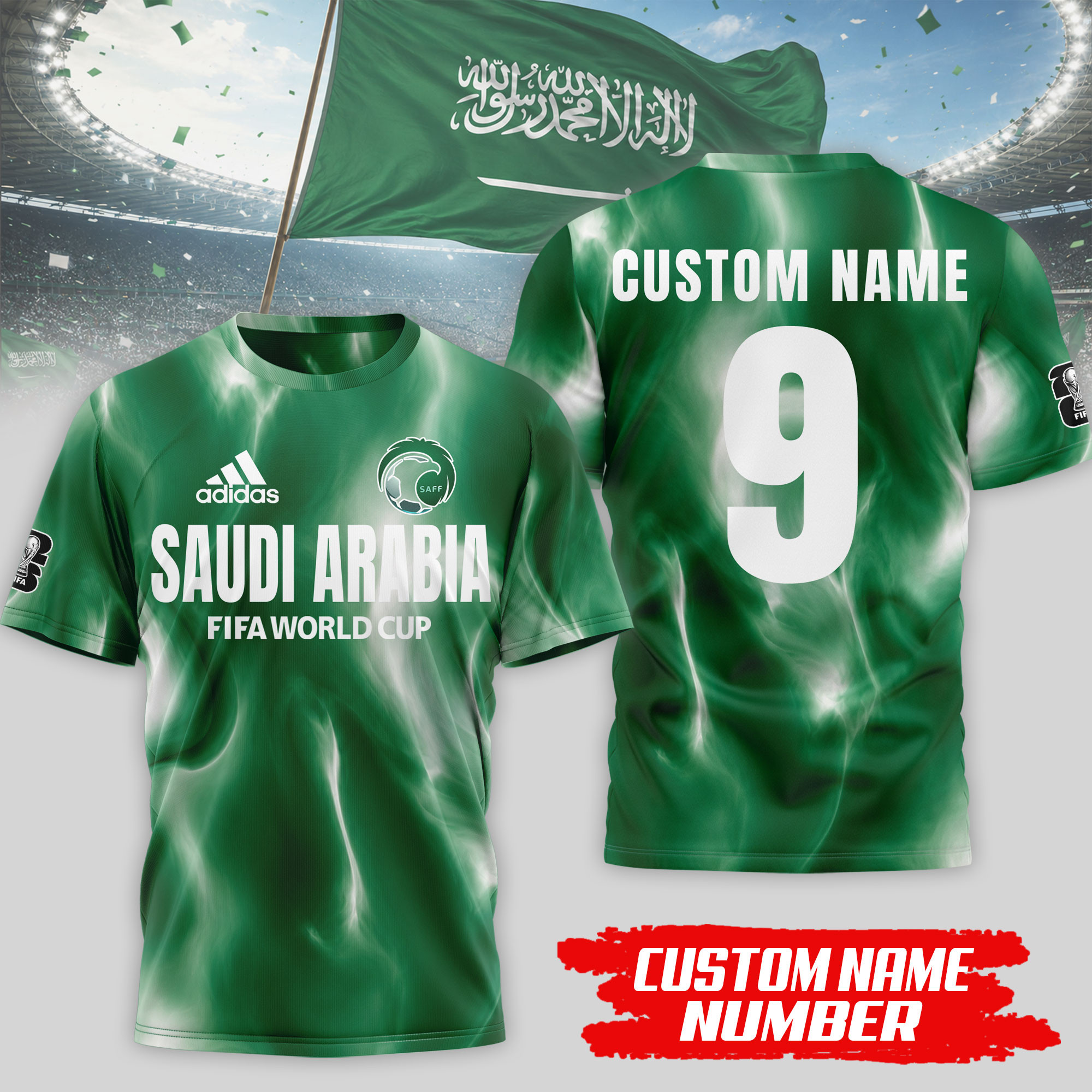 Saudi Arabia x Premium WC26 Tournament Edition 3D Shirt TTH020602 - Image 2
