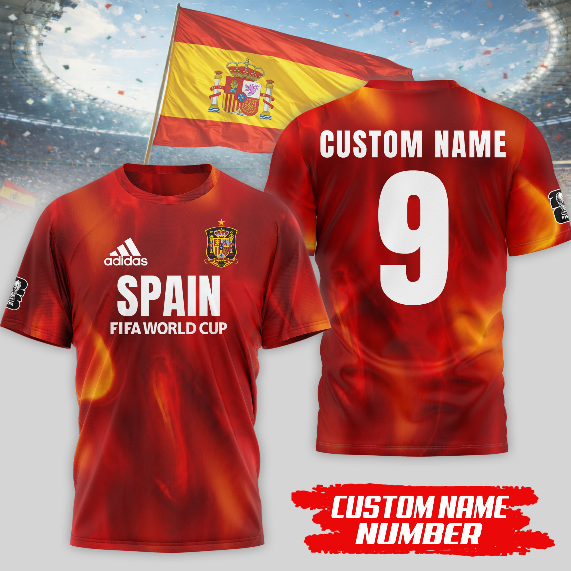 Spain x Premium WC26 Tournament Edition 3D Shirt TTH020602 - Image 2