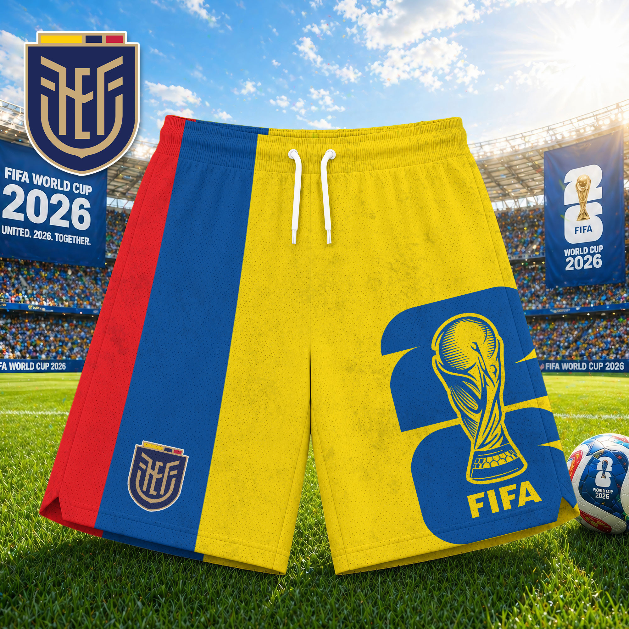 Ecuador x Premium WC26 Tournament Edition Shorts Pants TTH020601 - Image 2