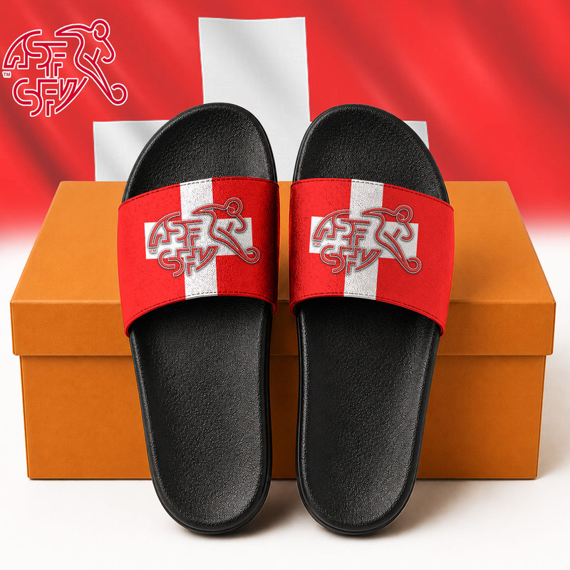 Switzerland x Premium WC26 National Team Slide Slippers TTH020603 - Image 2