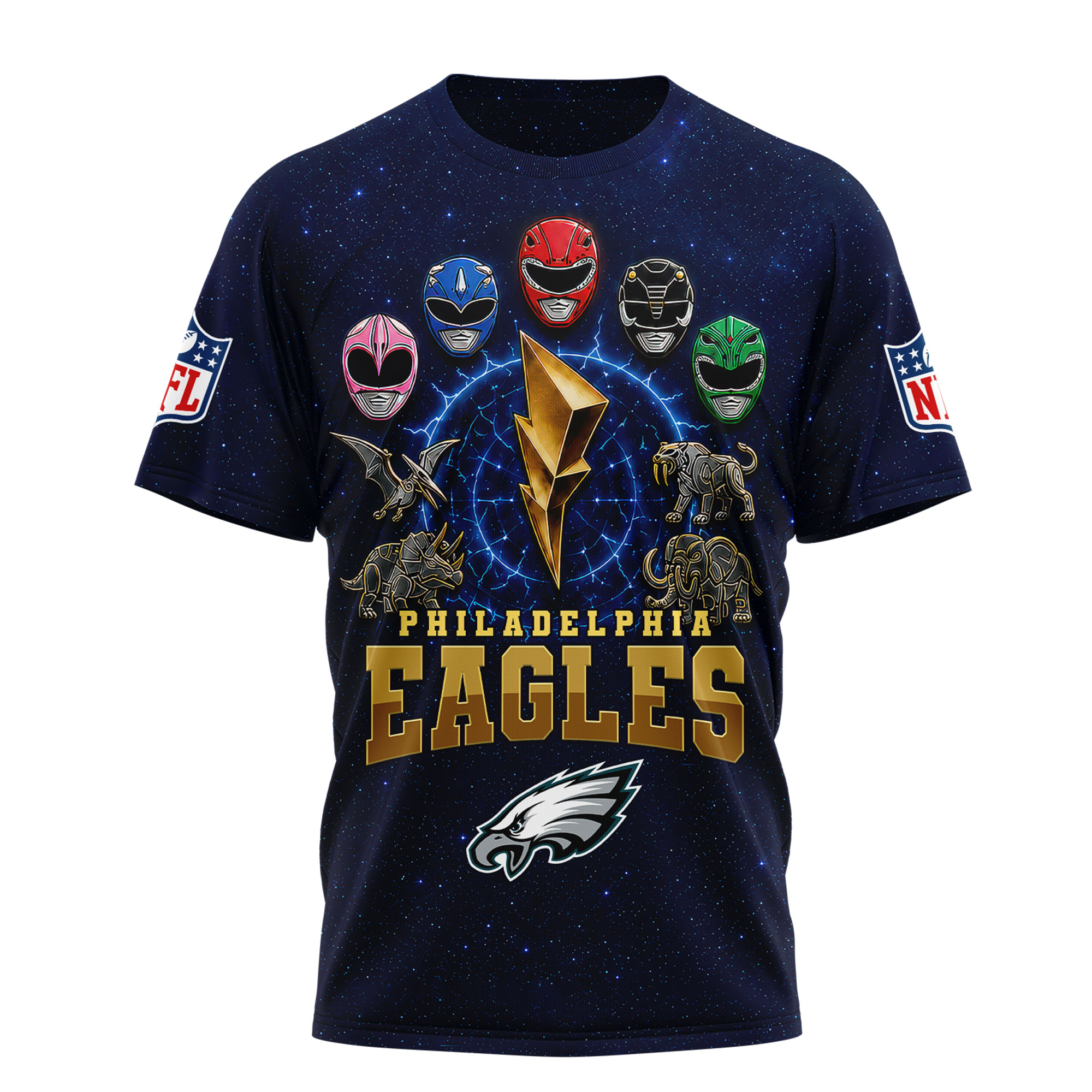 Philadelphia Eagles x Premium NFL Go Go Rangers 3D Shirt TTH030601 - Image 2