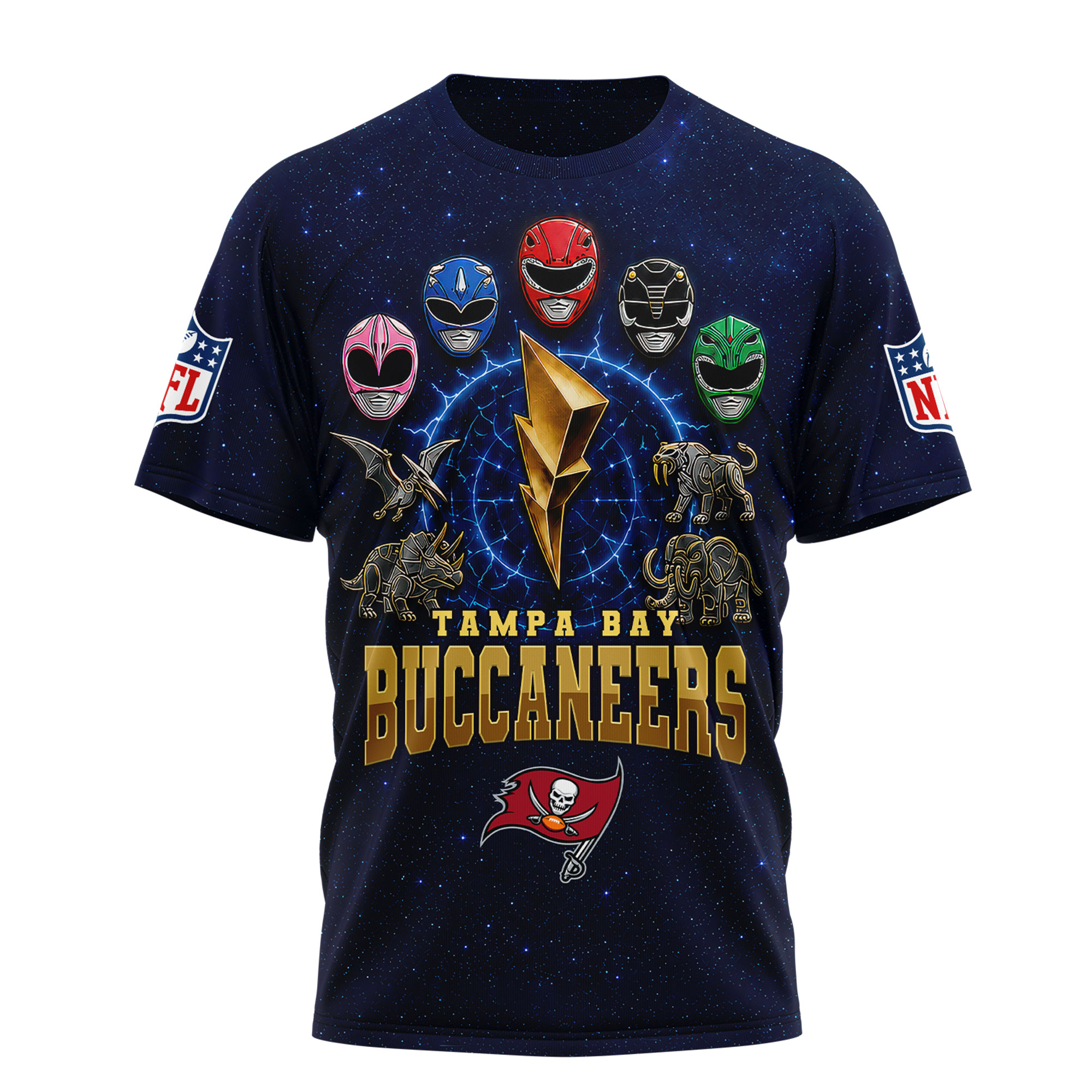 Tampa Bay Buccaneers x Premium NFL Go Go Rangers 3D Shirt TTH030601 - Image 2