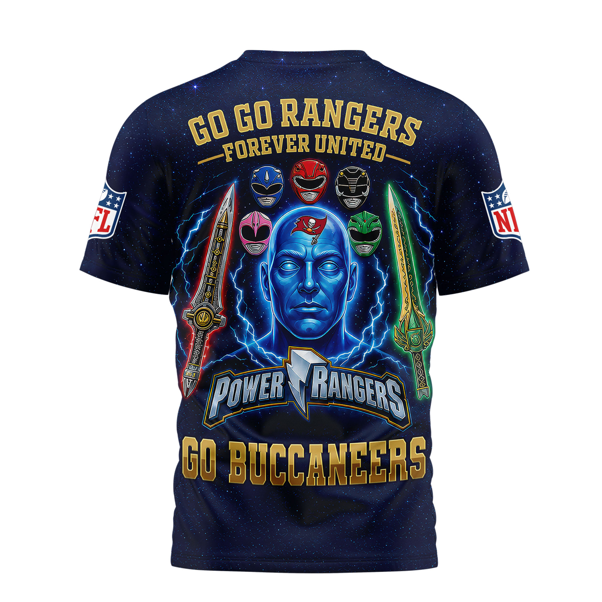 Tampa Bay Buccaneers x Premium NFL Go Go Rangers 3D Shirt TTH030601 - Image 3