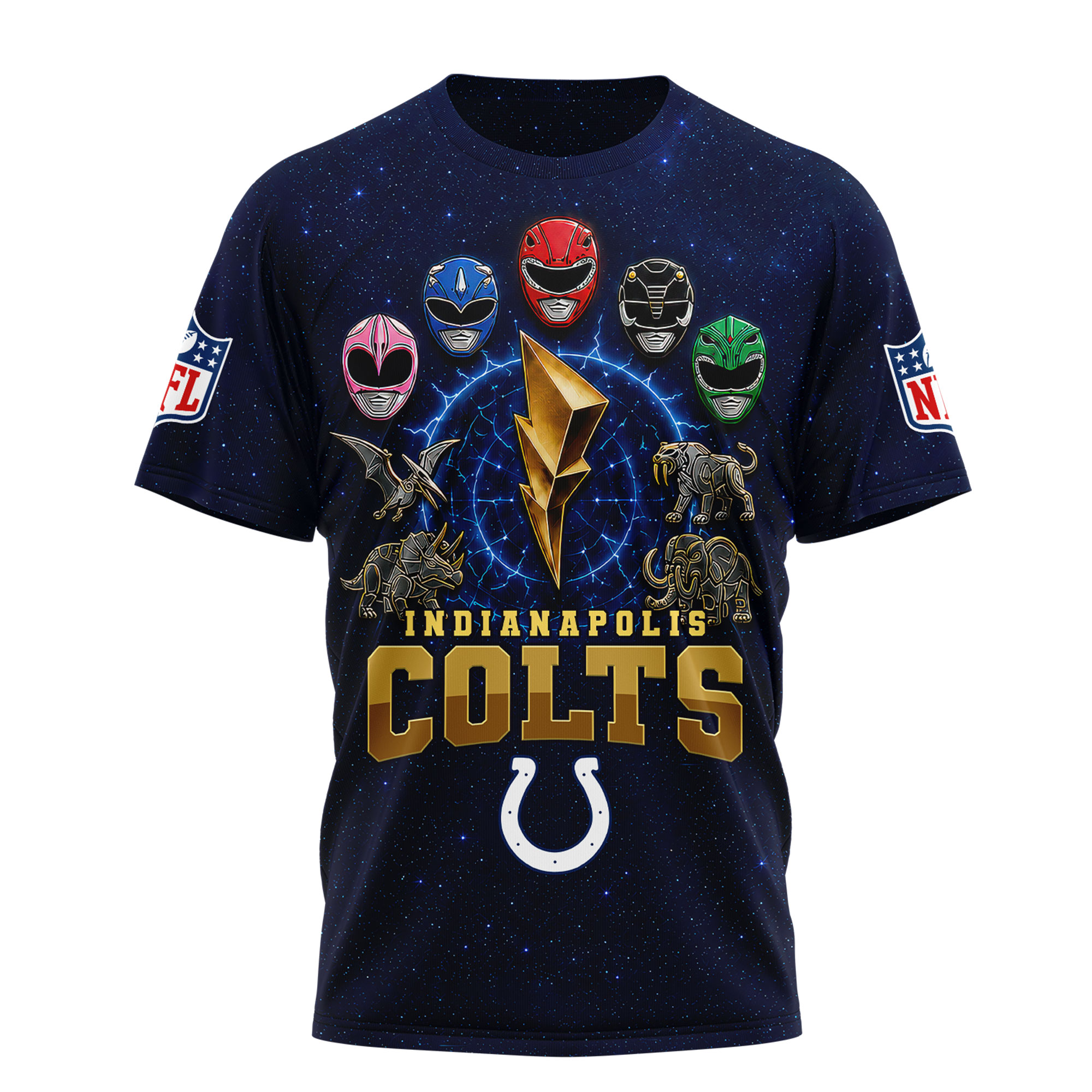 Indianapolis Colts x Premium NFL Go Go Rangers 3D Shirt TTH030601 - Image 2