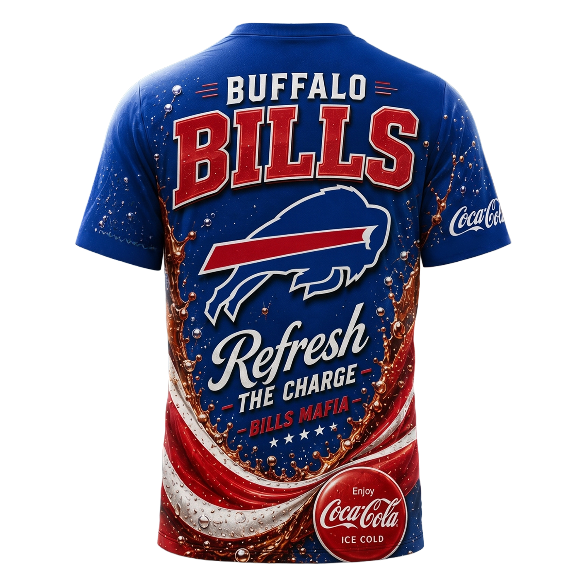 Buffalo Bills x Premium NFL Coca Cola Summer 3D Shirt TTH030604 - Image 2