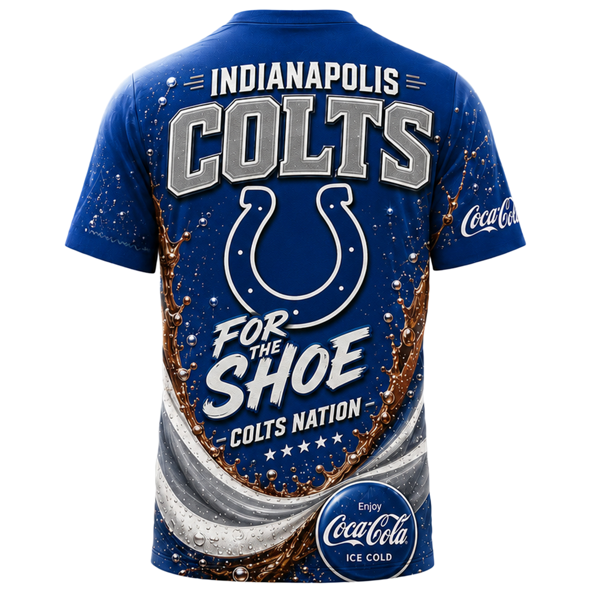 Indianapolis Colts x Premium NFL Coca Cola Summer 3D Shirt TTH030604 - Image 2