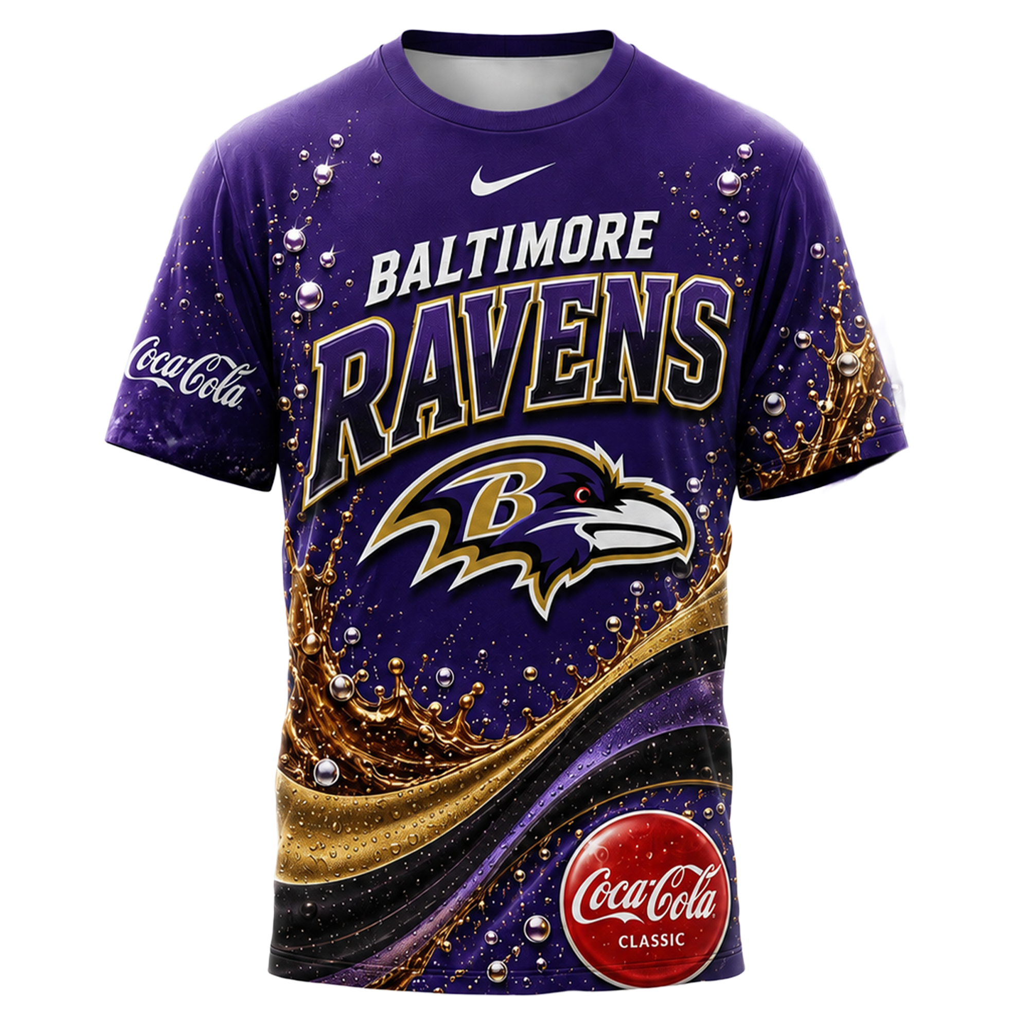 Baltimore Ravens x Premium NFL Coca Cola Summer 3D Shirt TTH030604
