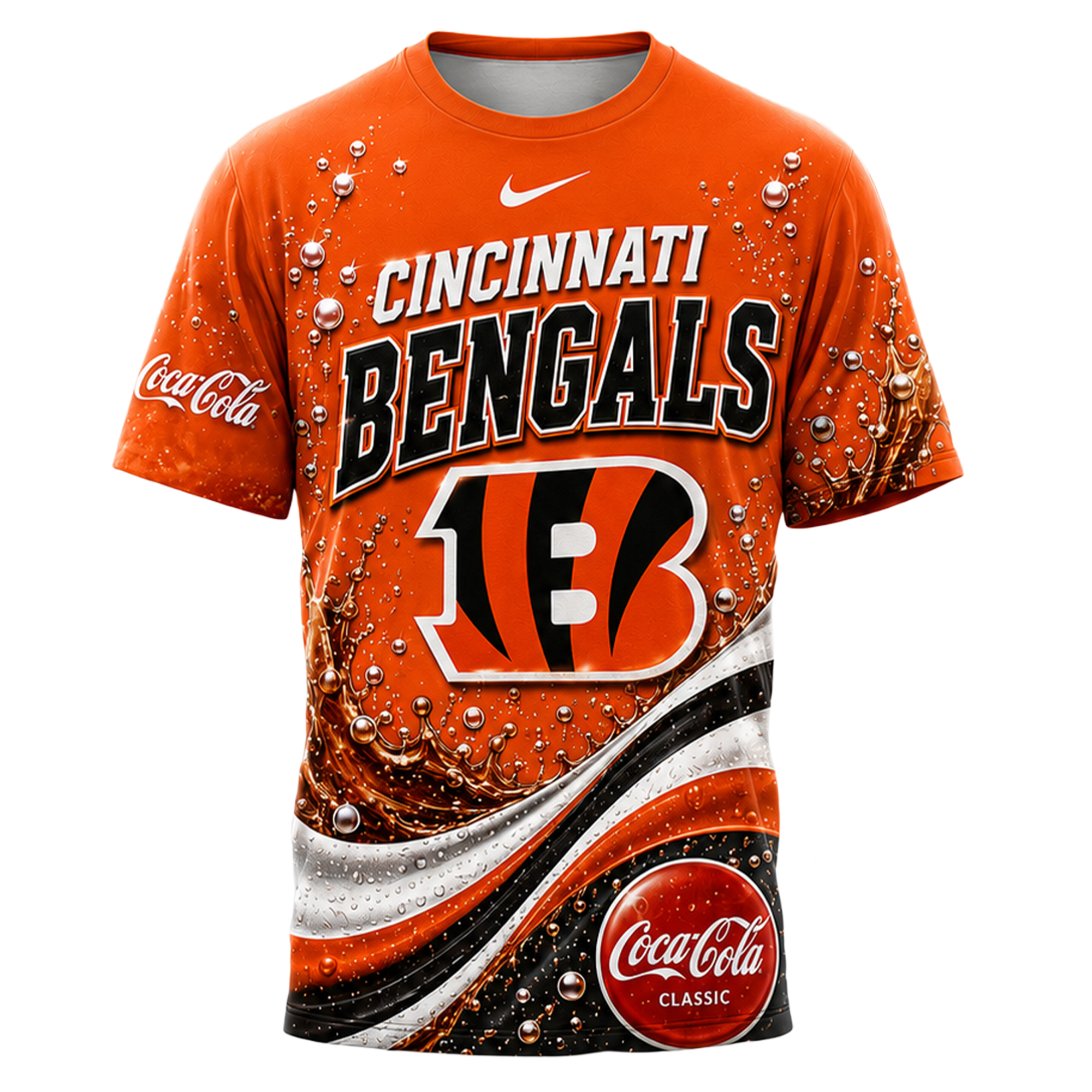 Cincinnati Bengals x Premium NFL Coca Cola Summer 3D Shirt TTH030604