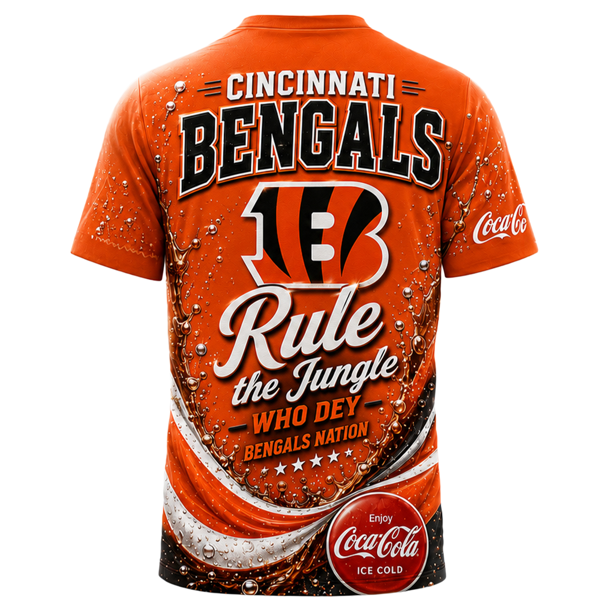 Cincinnati Bengals x Premium NFL Coca Cola Summer 3D Shirt TTH030604 - Image 2