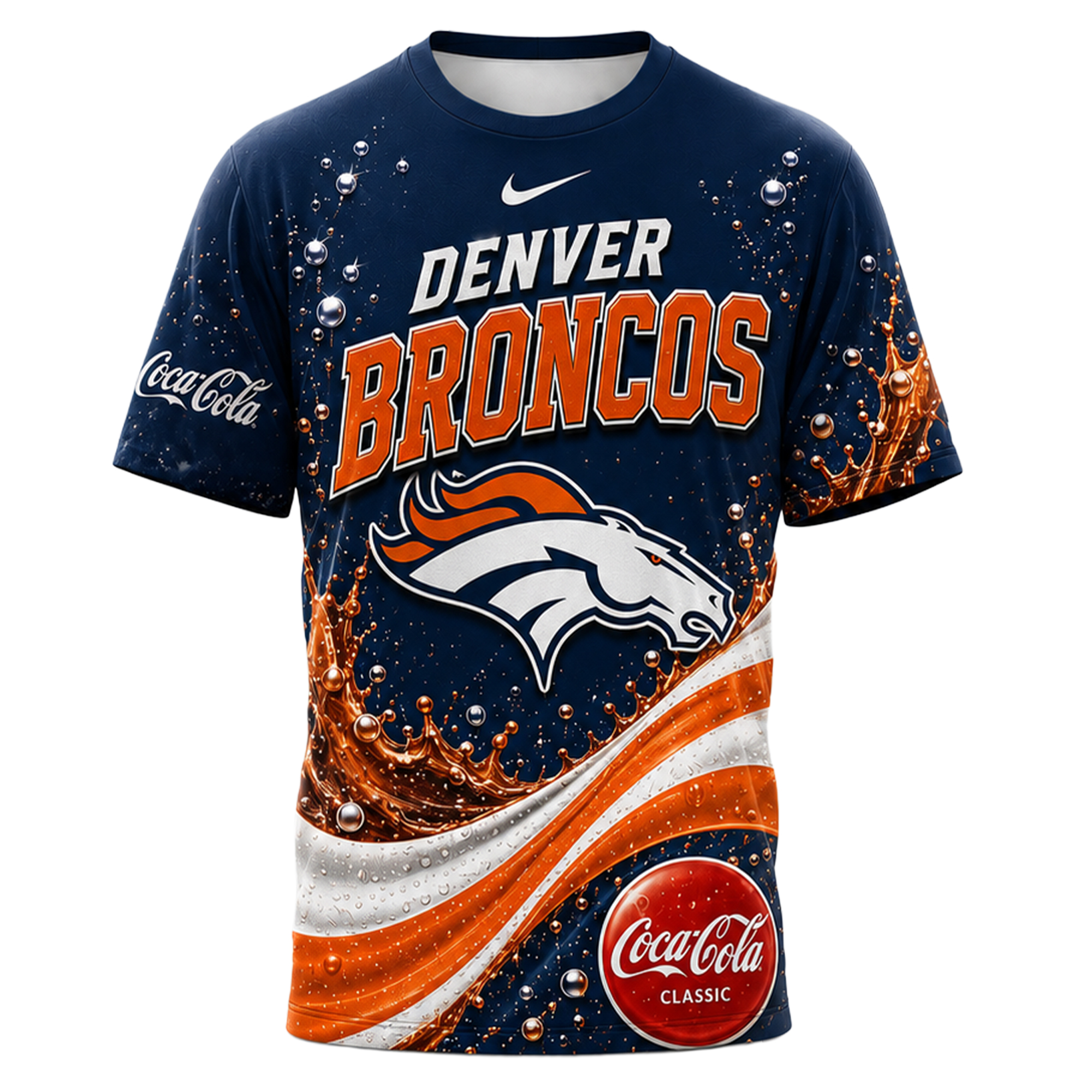 Denver Broncos x Premium NFL Coca Cola Summer 3D Shirt TTH030604