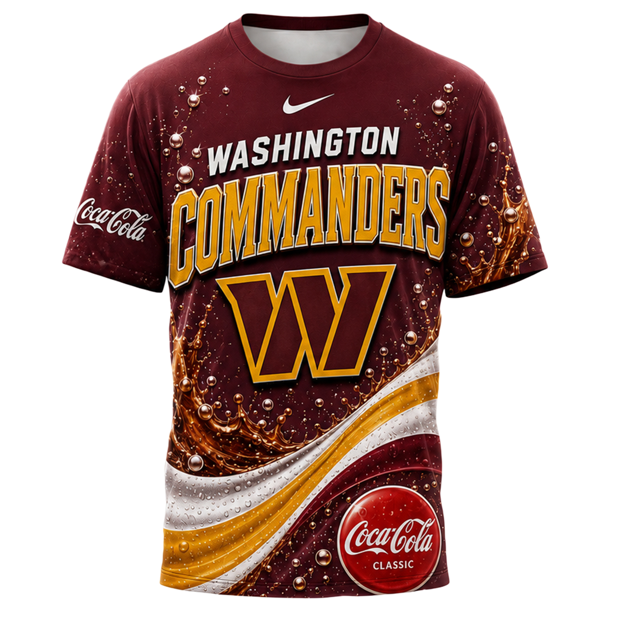 Washington Commanders x Premium NFL Coca Cola Summer 3D Shirt TTH030604