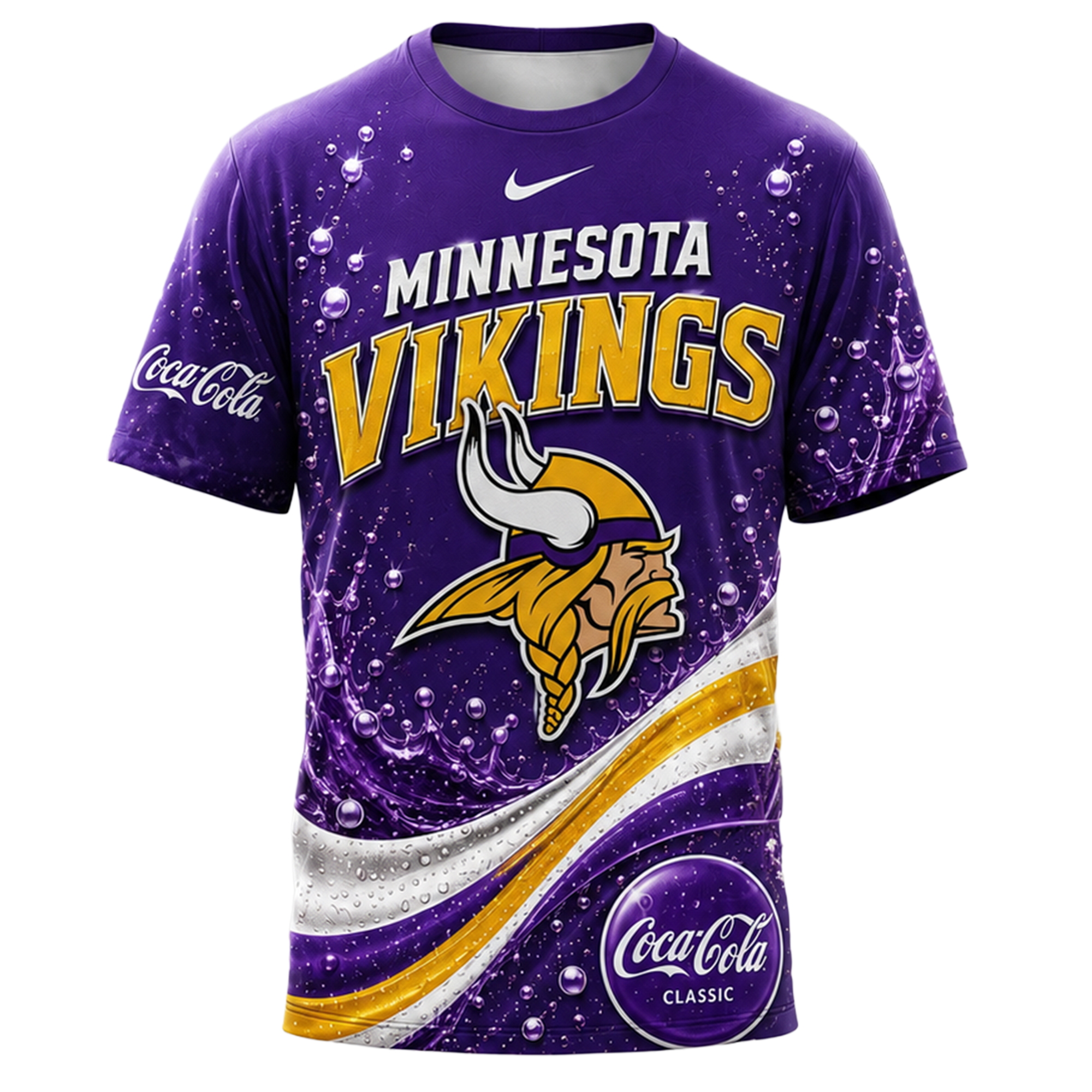 Minnesota Vikings x Premium NFL Coca Cola Summer 3D Shirt TTH030604