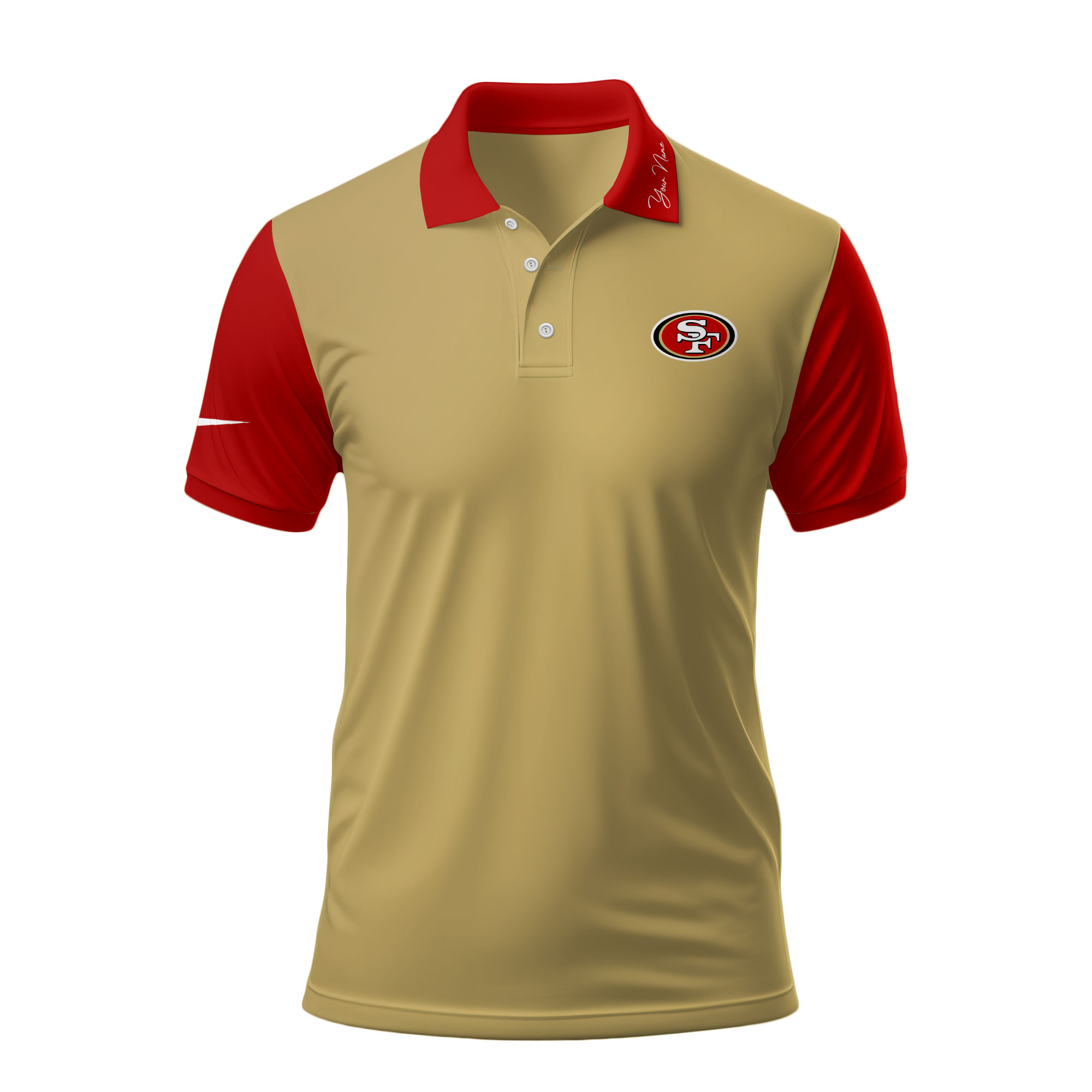 San Francisco 49ers x Premium NFL Touchdown Custom Polo Shirt TTH040605