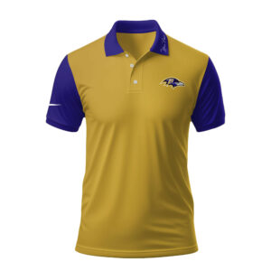 Baltimore Ravens x Premium NFL Touchdown Custom Polo Shirt TTH040605